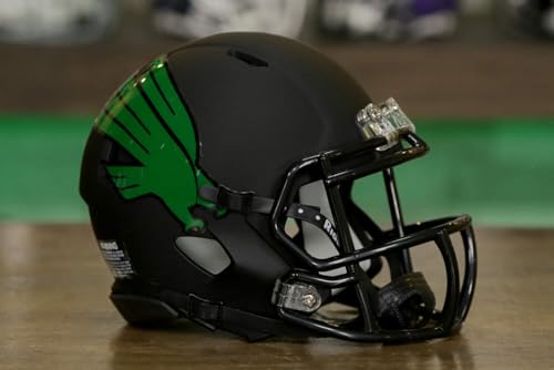 North Texas Mean Green Speed Mini Helmet - Matte Black