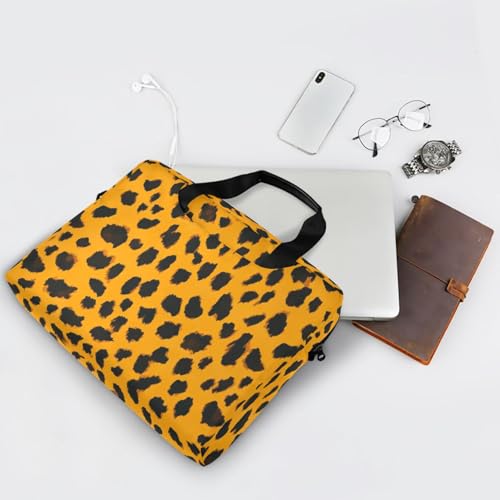 Maletín para portátil 15.6" naranja estampado leopardo miniatura 7