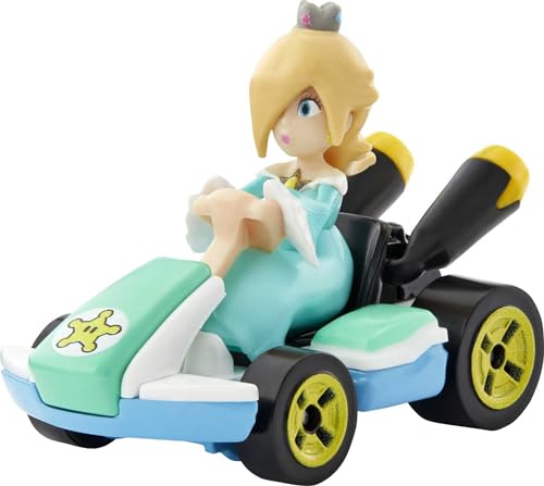 Hot Wheels Mario Kart Coffret de 4 véhicules collection de 4 karts avec personnages jouet de voiture pour enfant GXX98 - vue 5