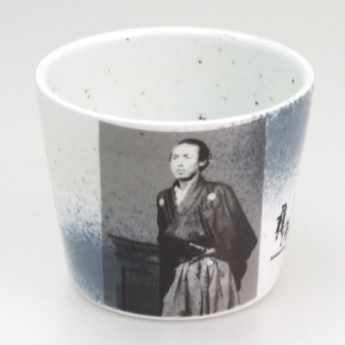 Soba Utsuwa: Ryuma den Logo/Ryoma Sakamoto Soba Boaguchi (Buckwheat Chocolate, 8.7 fl oz (220 cc), Japanese Cup Porcelain/Size: 3.3 x 2.7 inches (8.5 x 6.8 cm), No. 733850