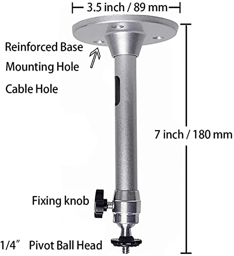 2-Be-Best Mini Projector Mount Universal Projector Ceiling Wall Mount 360° Rotation Projector Stand Compatible With Qkk, Dr.j, Dbpower, Nicpow, Aaxa, Jinhoo, Xgimi, Pvo, Tmy, Auking Projectors #TOP3