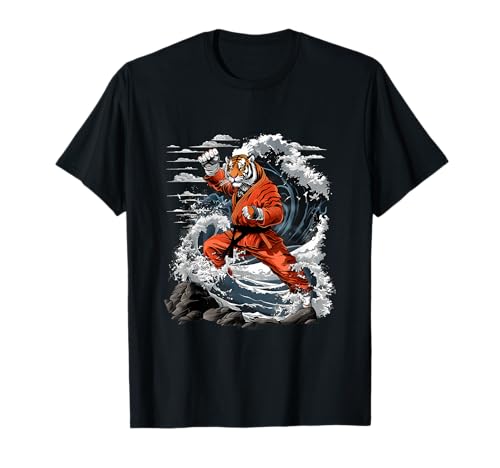 Jiu-Jitsu Tiger Kung Fu Taekwondo Kickboxing Artes Marciales Camiseta