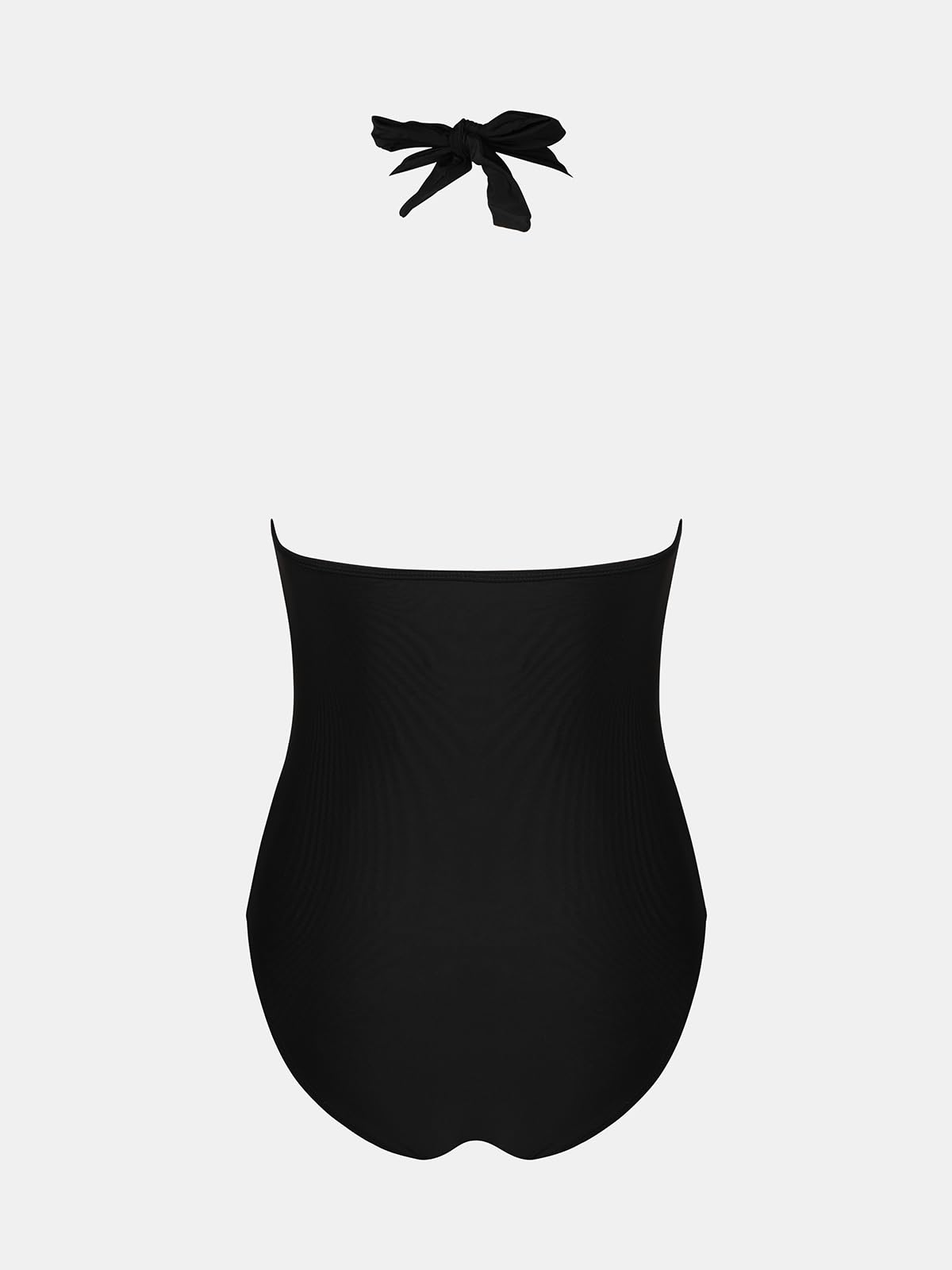 CUPSHE Maillot de bain une pièce pour femme - Col plongeant - Dos nu - Bretelles en dentelle