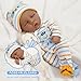 Lifelike Reborn Baby Dolls - 12 Inch Washable African-American Black Realistic Sleeping Newborn Small Baby Doll for 3 + Year Old Kids，Best Gift for Kids(Boy)
