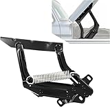 JMTAAT Driver Side Hood Hinge Compatible with 1973-1979 Ford F100 F150 F250 F350, 1978-1979 Bronco Springs Brackets Steel Electrophoresis Primed Black Left