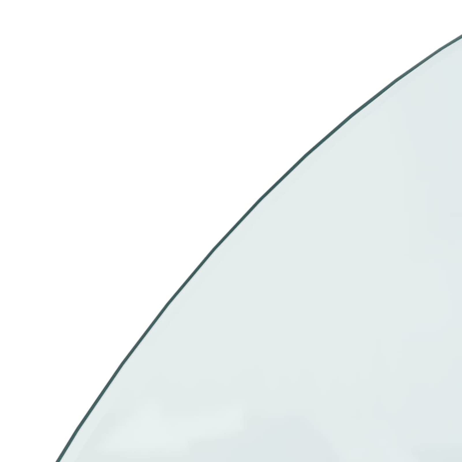 Placa de vidrio para chimenea, semicircular, 1200 x 500 mm, protector de suelo para parquet y superficies laminadas, base de estufa resistente a altas temperaturas, cubierta de piso de vidrio