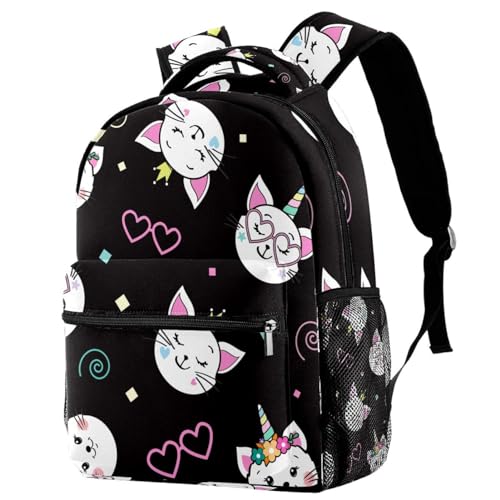 Sac à dos d'école chat licorne, le cadeau mignon idéal pour ado et enfant