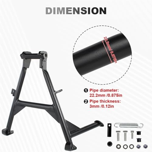 Béquille centrale XL750 Transalp : support en acier stable et rigide - 4