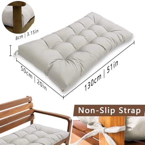 Colchoneta para banco de jardín impermeable con acolchado grueso de 8 cm 7