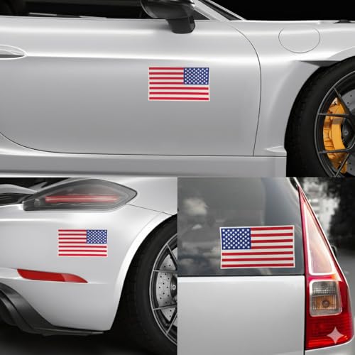 Image of American Flag Decal - USA Tactical Military Subdued Patriotic (Set of 2) 3 x 5 inches Premium Waterproof Vinyl Decal Stickers for Car Truck (Sticker, 5 inches x 3 inches)