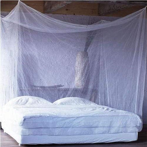 Divayanshi Polycotton Mosquito net for Bed (White, 8 x 8 ft)