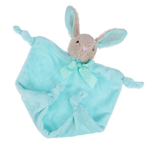 Toyvian 1pc Towel Soothing Towel Soothing Cartoon Towel Teething Towels Doll Plush Towel Teething Towel Towel Green Crystal Velvet Material