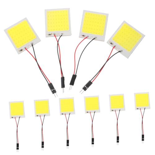 Cabilock 10piezas Luz De Lectura Interior Para Coche Panel De Luz Led Luces De Panel Led Para Techo De Coche Placa De Matrícula