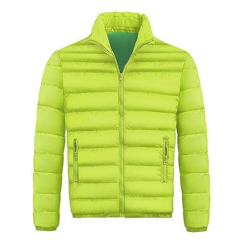 Men's Jacket Winter Puffer Jacket Fleece Warm Lightweight Coat Outerwear Cold Weather Jackets, M-3XL2