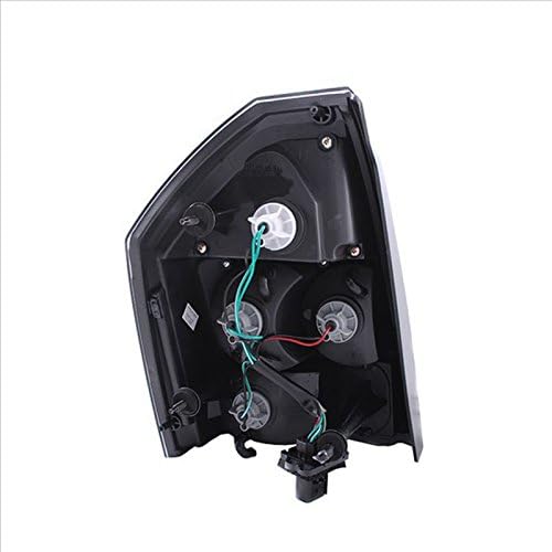 L.E.D Taillights Black Assembly Set for Chrysler 300/300C - (Pair) Driver Left and Passenger Right Side Replacement