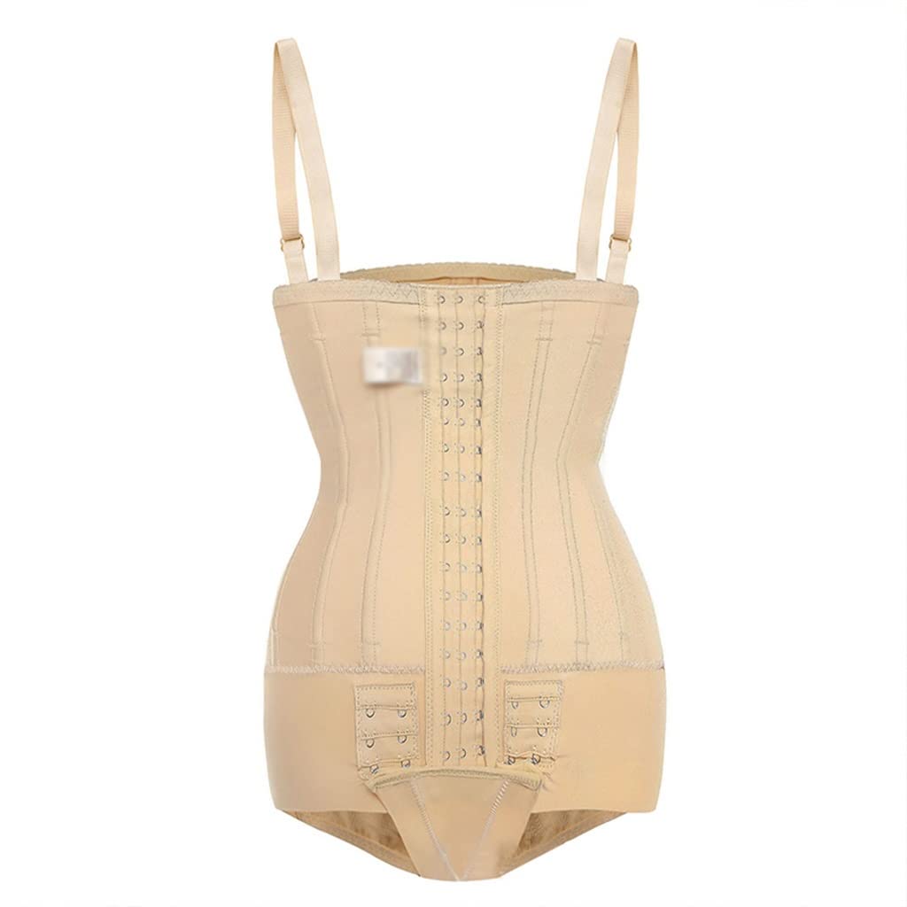 MMRTDJDR Mocne 7 stalowe majtki modelują z fiszbinami damskie body z piersiami rzeźbią ciało brzuch talia trener pasek Shapewear