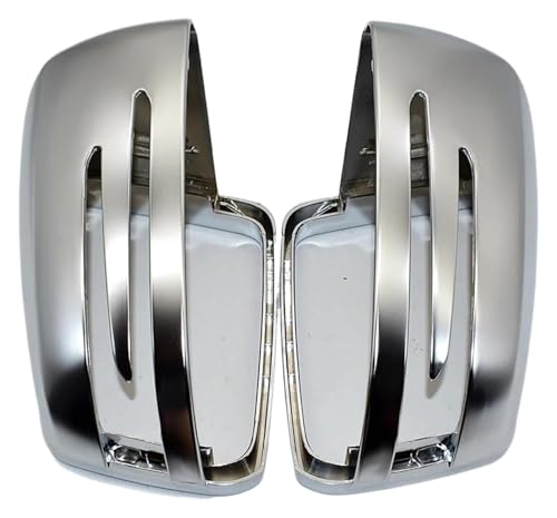Fibre carbone argent mat pour coque rétroviseur Mercedes Classe C E S W204 W212 haut de gamme