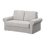 Soferia Funda de Repuesto Compatible para BACKABRO sofá Cama de 2 plazas, Tela Naturel Beige, Beige