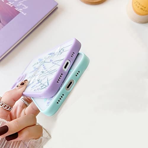 ZTOFERA Etui na tył telefonu z TPU do iPhone 13 Pro Max, miękkie, płynne silikonowe etui z nadrukiem 3D, odporne na zarysowania, odporne na wstrząsy, elastyczne etui do iPhone 13 Pro Max (6,7 cala), fioletowe