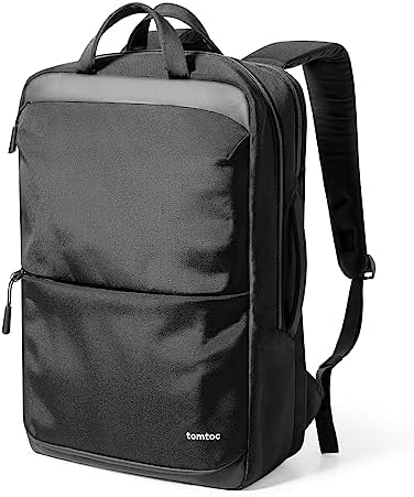Tomtoc Navigator-T71 Laptop Backpack || Built for All-Day Comfort || Durable, Weather-Resistant Materials || Black Color