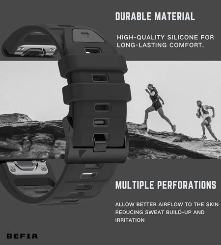 Image of 22mm Watch Band for Garmin fenix 8 47mm 5 6 fenix 7 sapphire solar band Quick Fit 22 Watch Bands for Garmin Watch Forerunner 965 955 epix gen 2 47mm Strap Comfort for Men Women