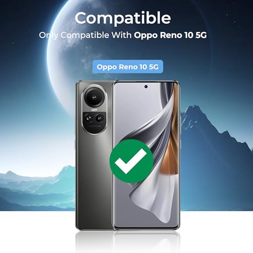 Image of A rtistque Back Cover Case for Oppo Reno 10 /10 Pro |with Inner Fabric|Liquid Stripe Silicone|Camera Protection|Anti Slip Grip|Oppo Reno 10 /10 Pro Back Cover - Black