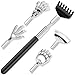 Produktbild Rückenkratzer Ausziehbar-Inklusive 5 Aufsätze-Edelstahl Kratzhand Back scratcher ausziehbar von 20,5 auf bis zu 68,5 cm für Wohltuende Kratzgefühle, Ideal als Geschenk für Männer, Frauen & Familien