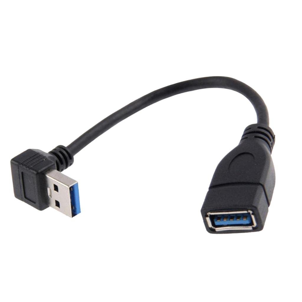 CALANDIS™ Data Sync 90 Degree USB 3.0 Down Angle Adapter Cable Male A to Female A Connector for Computer USB Extension | USB Cables, Hubs & Adapters-image-42