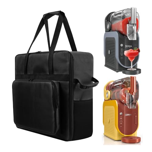 Image of Slushie Machine Storage Bag Frozen Drink Maker Travel Bag Waterproof Nylon Carrying Bag for Ninja Professional Slushie Machine FS301 /FS301C SLUSHi Professional Frozen Drink Maker | FS301 Slushie Bag,Portable Storage Bag for Frozen Drink Maker, Protector for Machine Accessories (Front-Opening)