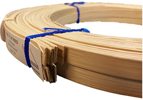 1 Pound Coil Of Flat Reed For Basket & Seat Weaving, Natural Or Smoked Color, Any Width, 1/4" 3/8" 1/2" 5/8" 3/4" (1/4'' Wide, Smoked) #TOP3