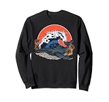 Welcome To Paradise Tropical Flower Sea Wave Blue whale Sudadera
