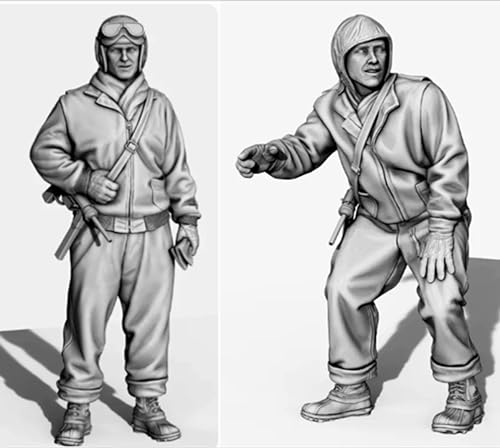 Modèle en résine de soldat 1/35 kit figurine militaire Seconde Guerre mondiale 8R1C-2