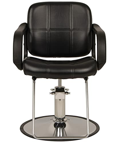 Buy-Rite Salon & Spa Equipment Chris Styling Chair For Professional Salons And Spas, Modern Hair Stylist Chair - Extra-Wide Seat, 360-Degree Rotation, Fully Adjustable Height, Sy-1801 #TOP2