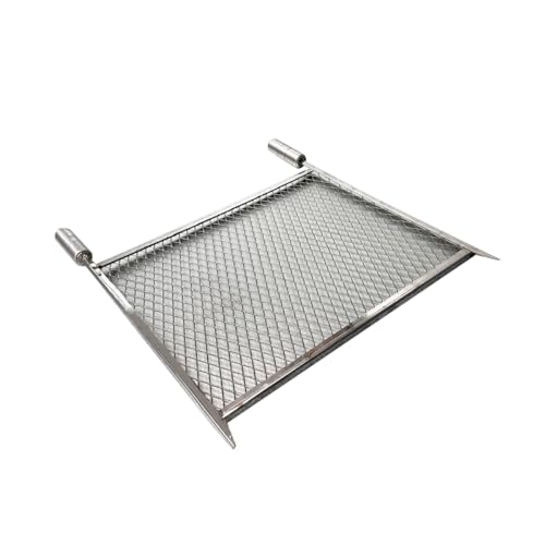 LAURINDOS, Grelha Churrasco Inox 40x60 Tela Chapa Expandida Sem Emenda
