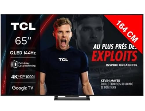 TCL TV QLED 4K 164 cm 65QLED870 Google TV