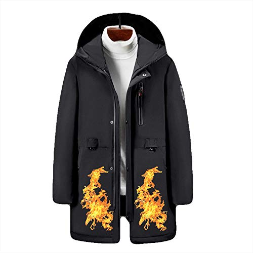 Beheizte Jacke für Männer und Frauen, beheizter Hoodie, Weste Slim Fit für elektrische Body Warmer Gilet, Wärmekleidung USB-Aufladung für die Therapie, im kalten Winter Outdoor-Motorrad, Wan Cover