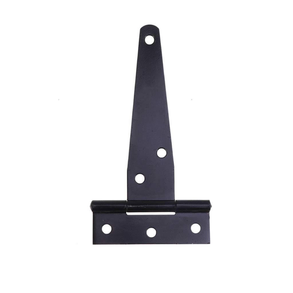 Nvsfzgiyg One Color 12Pcs 4In T Shaped Rustproof Iron Light Duty Shed Hinge Gate Strap Door Gates Hinges
