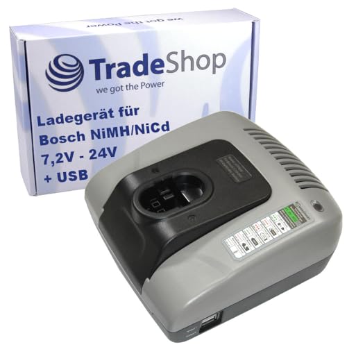 Chargeur de batterie 7,2 V-24 V NI-MH NI-Cd pour Bosch GKG 24V GKS 24V GLI 24V GMC 24V GSA 24V GSA 24VE GSB 24VE-2 GSR 24VE-2 GST 24V PSB 24VE-2 Saw 24V