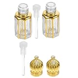 Cabilock Nachfüllbare Parfümzerstäuber 2 Stück 3ml Glasflaschen für Ätherische Öle mit Kontrollierter Dosierung für Aromatherapie und Reise