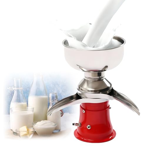 Separador de Crema de Leche eléctrico, máquina separadora de Leche, con Recipiente de 5 l para Leche de Cabra y Vaca, máquina de Acero Inoxidable para Hacer Crema de Mantequilla y Queso 50L/H