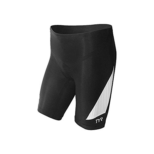 Short Tri pour Homme TYR Carbon 22,9 cm cuissard triathlon noir élastique