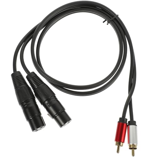XLR Balanced Audio Cable to XLR Female Converter Wire 1 Meter Red Silver Shell for Car Amplifier and Mixer Audio Equipment