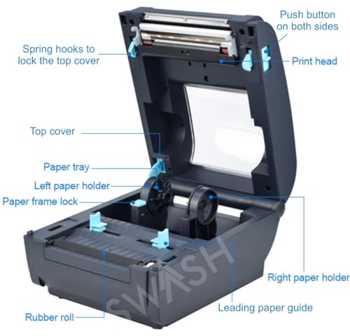 SWASH 9210-U Thermal Label Printer, Bar Code Label Printer, 4×6" Shipping Label Printer - Image 4