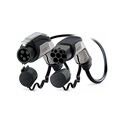 Câble de charge pour VE Wallbox, Type 2 vers Type 1 longueur 5 m, Mode 3, protection IP44, CA monophasé