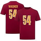 Bobby Wagner Burgundy 54# for Mens/Womens/Kid Football T-Shirt No Brand/Logos 100% Cotton