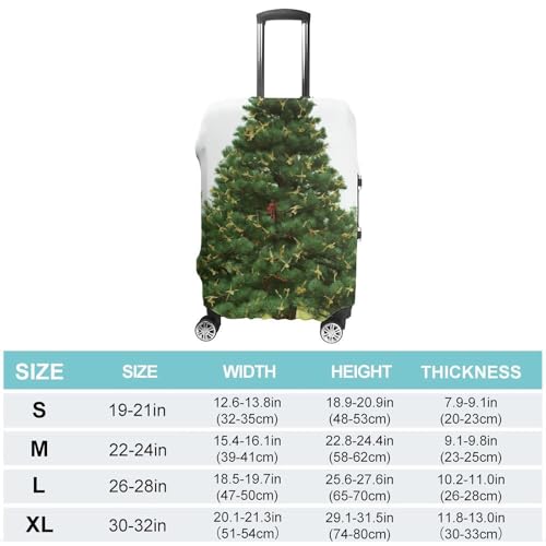 Garlad Pine Tree Luggage Cover, Washable Elastic Suitcase Cover Protector Fit 18-32 Inch Luggage2