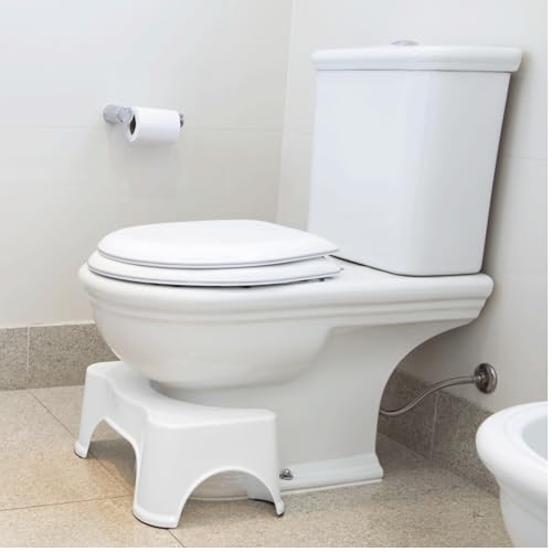 Gato Panda Banquinho de Cócoras Ergonômico para Vaso Sanitário - Apoio de Pés Para Evacuar, Pés Anti