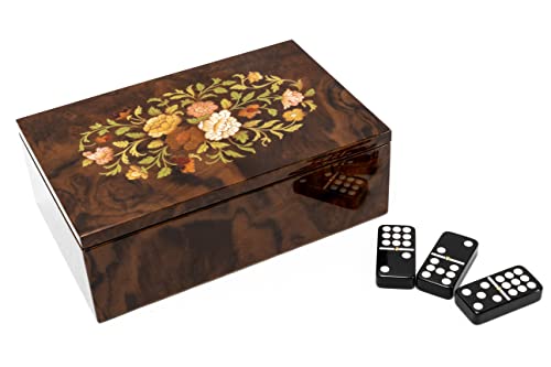 Set de Dominós de Lujo Italiano con Caja de Madera