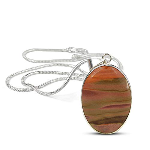 Image of Reiki Crystal Products AAA Polly Crome Pendant Oval Shape Crystal Stone Locket - Pendant with Metal Chain for Reiki Healing and Crystal Healing Gemstone for Unisex (Color : Purple)