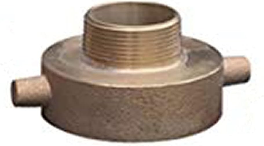 377-9005 "Low Lead" Brass Hydrant Adapter2-1/2" NH/NST Female x 1-1/2" NPT Male Brass Male Swivel Adapter Fire Hose Hydrant Adapter with Pin Lug Brass Fire Equipment